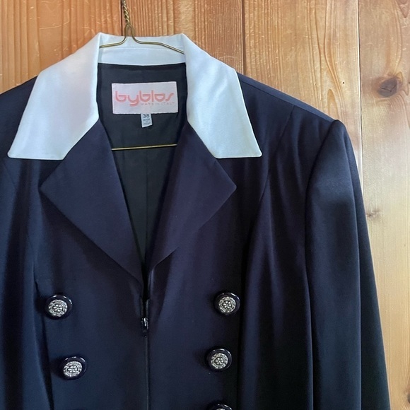 Byblos Italy Vogue 90s Blazer Suit Jacket - Picture 2 of 4